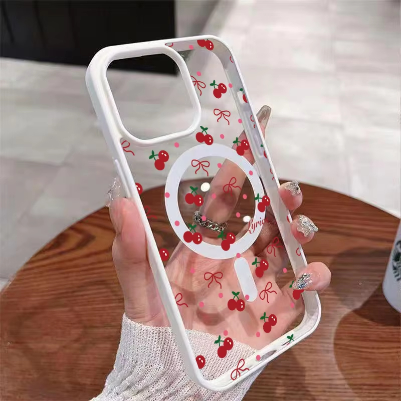 Phone Cases Hard - Custodia Magnetica Trasparente Rigida con Stampa