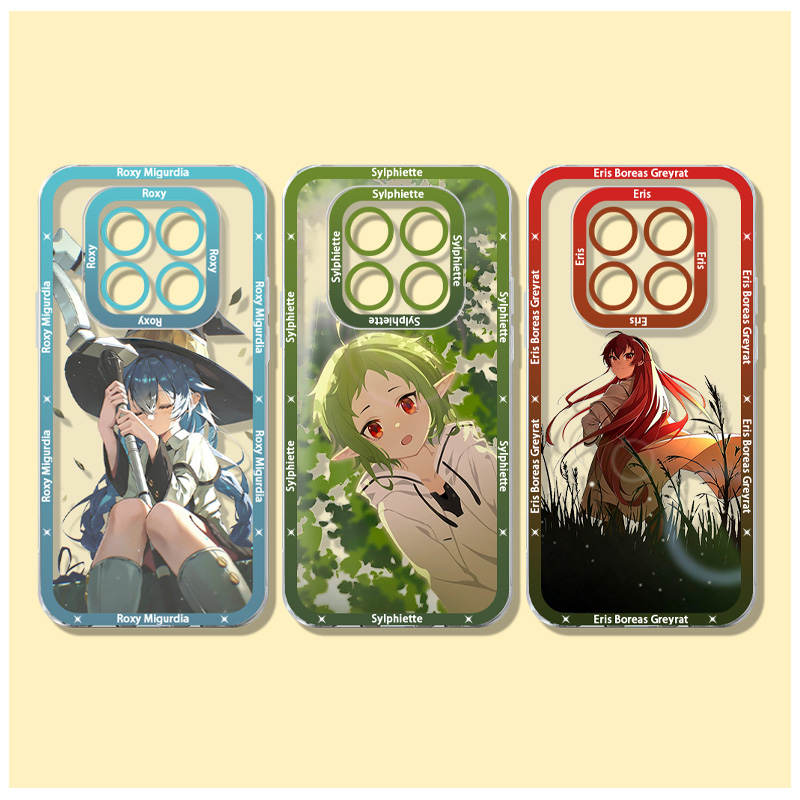 Xiaomi Redmi Note 13 - Custodia trasparente M-Mushoku T-Tensei Sylphiette per