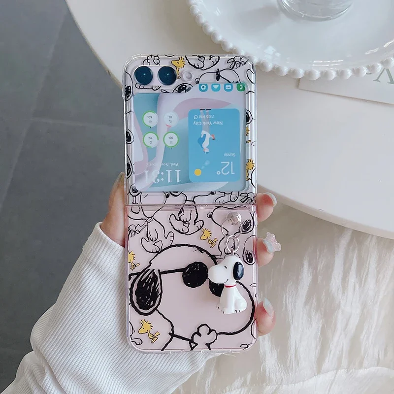Phone Cases Z Flip 5 - Custodia Trasparente per Telefono con Simpatici