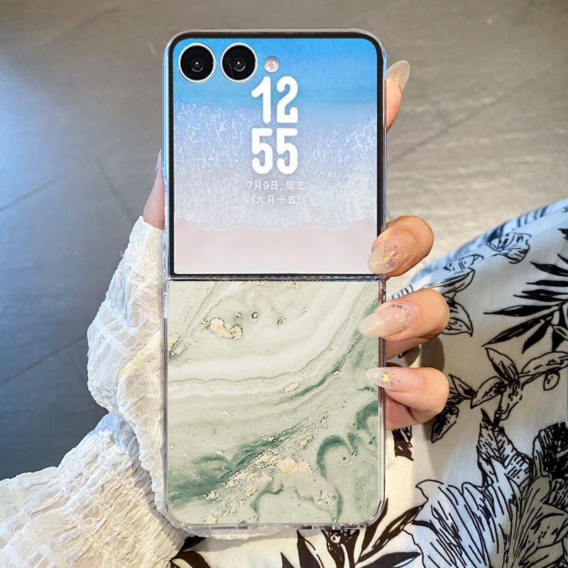 Phone Cases Z Fold 6 - Cover per telefono con motivo marmorizzato