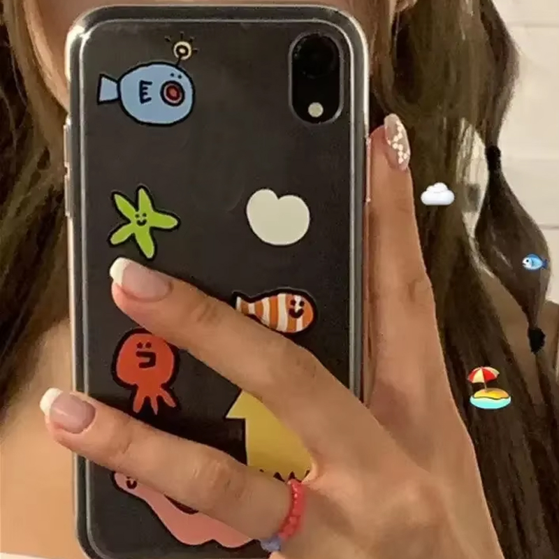 Ins Kawaii Ocean Creatures Cus - Phone Cases Purple recensione e prezzo